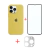 Kit Capinha Celular + Película de Tela + Película de Câmera para iPhone 13 Pro Max