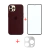 Kit Capinha Celular + Película de Tela + Película de Câmera para iPhone 13 Pro Max