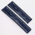 Pulseira Para Relógio Breitling Couro Azul 22mm