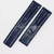 Pulseira Para Relógio Breitling Couro Azul 22mm
