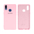 Capinha Celular Galaxy A10S Silicone Cover Aveludado Rosa chiclete