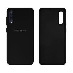 Capinha Celular Galaxy A50/A30S Silicone Cover Aveludado Preto