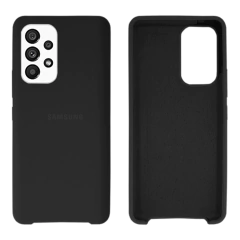 Capinha Celular Galaxy A53 Silicone Cover Aveludado Preto