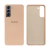 Capinha Celular Galaxy S21 Silicone Cover Aveludado Rosa Creme