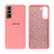 Capinha Celular Galaxy S21 Silicone Cover Aveludado Rosa