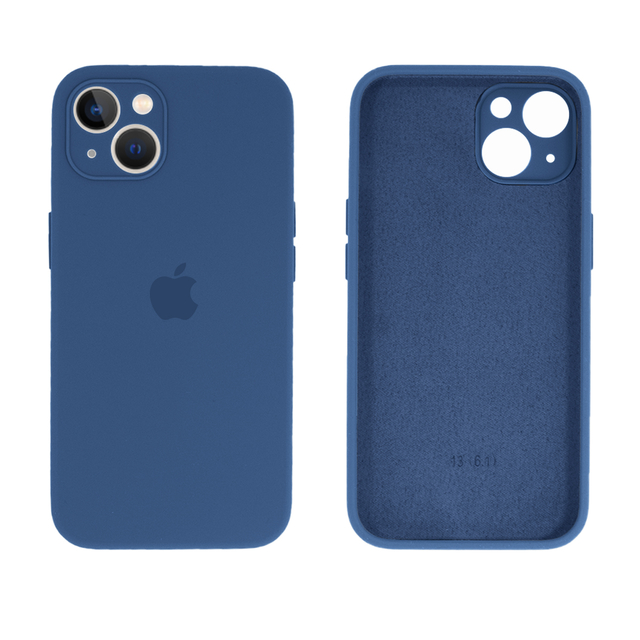 Capinha Celular iPhone 13 Silicone Aveludado com Proteção Câmera