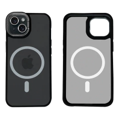 Capinha para iPhone 15/ iPhone 15 Pro / iPhone 15 Pro Max Fume Magnética com Suporte - comprar online