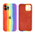 Capinha Celular iPhone 12 PRO Orgulho Arco Íris em Silicone com Proteção de Câmera
