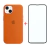 Imagem do Capa Silicone Compatível Com iPhone 13 Mini + Película 3D