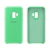Capinha Celular Galaxy S9 Silicone Cover Aveludado Verde Água