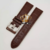 Pulseira Para Mont Blanc Couro Marrom Com Fivela Prata 22mm