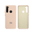 Capinha Celular Para Xiaomi Redmi Note 8 Silicone Cover Aveludado Rosa Creme