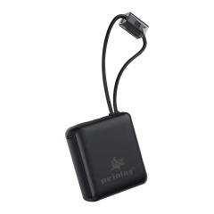 Power Bank Peining com Carregamento Turbo Dual Cabo Embutido Tipo-C e Lightning