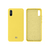 Capinha Celular Para Xiaomi Redmi 9A Silicone Cover Aveludada Amarelo