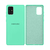 Capinha Celular Silicone Aveludada Galaxy A71 Cover Verde Água