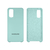 Capinha Celular Galaxy S20 Silicone Cover Aveludado Azul Tiffany