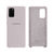 Capinha Celular Galaxy S20 Plus Silicone Aveludado Cinza Claro