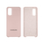 Capinha Celular Galaxy S20 Silicone Cover Aveludado Rosa Areia