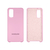 Capinha Celular Galaxy S20 Silicone Cover Aveludado Rosa Chiclete