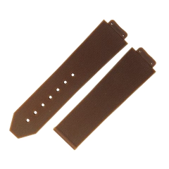 Pulseira Para Relógio Hublot Big Bang Feminina Riscadinha Marrom Chocolate 22/20mm