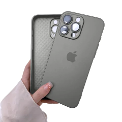 Capinha Celular Para iPhone 12 PRO Silicone Vidro Fosco - comprar online