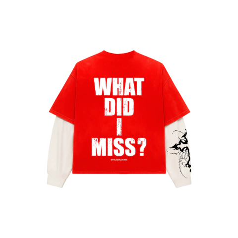 WHAT DID I MISS? - LAYERED TEE - comprar online