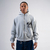 ZIPUP ROUND NECK GREY - HYPESTYLE