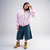 ZIPUP ROUND NECK PINK - comprar online