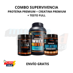 Combo Supervivencia Proteína Premium + Creatina Premium + Testo Full Ultra - Envío Gratis - comprar online