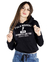 Blusa Moletom Feminina - Preta