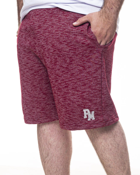 Bermuda Moletom PM Plus Size - Vinho