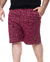 Bermuda Moletom Plus Size - Vinho