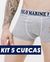 Kit 5 Cuecas Boxer