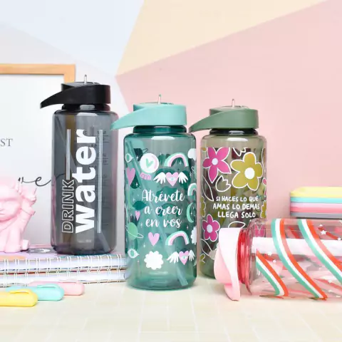 Botella estampada 1lt