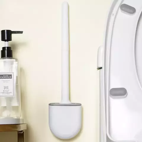 Cepillo silicona baño curvo