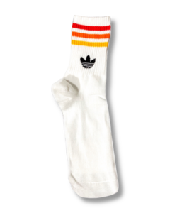 Adidas Blanca con Rojo y Naranja