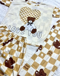 Pijama Importado 3 piezas-TEDDY ORANGE - comprar online