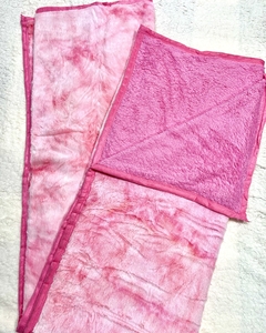 Manta Corderito PIEL DE CONEJO Batik Rosa