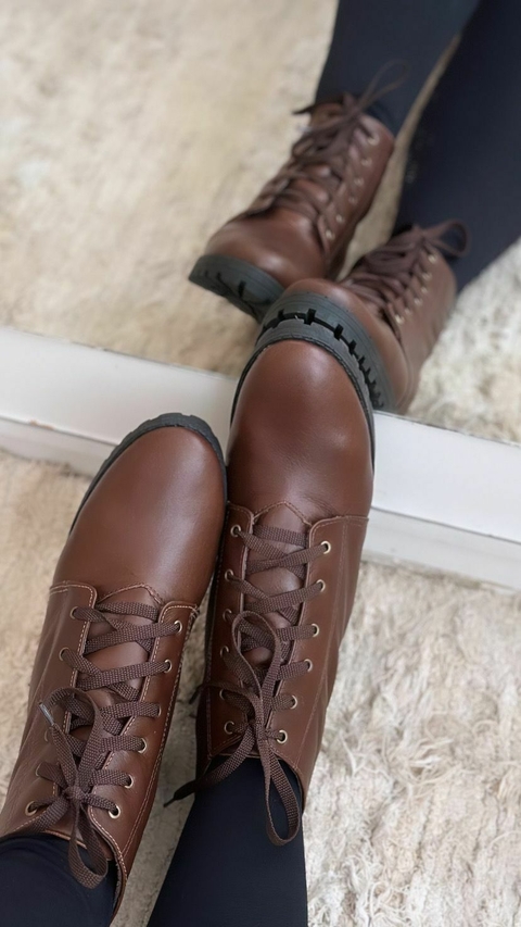 Bota Coturno Tratorada Café