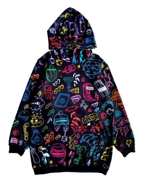 Buzo "CIRCOTRÓPICO" con Capucha y Bolsillo.