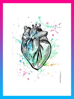 Prints Corazón acuarela