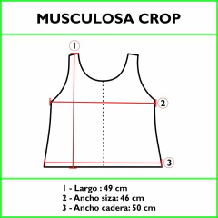 Edición Limitada / Musculosa Crop "Combinada #58" / Talle único - CIRCO