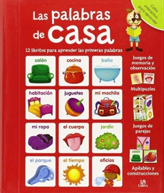 PALABRAS DE CASA 12 LIBRITOS PARA APRENDER LAS PRIMERAS PALABRAS (CARTONE)