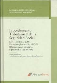 PROCEDIMIENTO TRIBUTARIO Y DE LA SEGURIDAD SOCIAL - GIULIANI FONROUGE - EDITORIAL ABELEDO PERROT