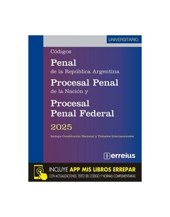 Codigo Penal/Codigo Procesal Penal/Codigo Procesal Penal Federal 2025 - comprar online