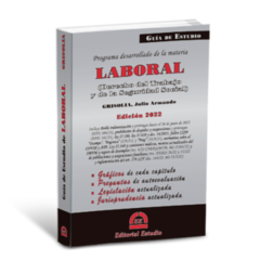 Guia de estudio Derecho Laboral - Julio Grisolia - Editorial Estudio