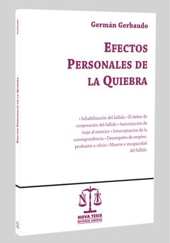 Efectos personales de la quiebra - German Gerbaudo - Editorial Nova Tesis