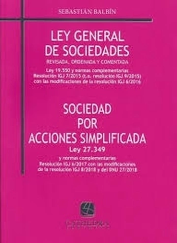 Ley General de Sociedades - Sebastian Blabin - Editorial Cathedra Juridica