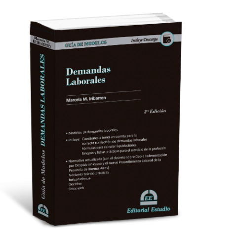 Guia de Modelos de Demandas Laborales (CONTENIDO DIGITAL DE DESCARGA) - Marcela Iribarren - Editorial Estudio