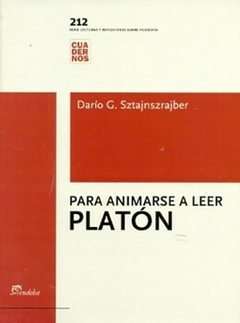 Para Animarse a Leer Platon - Darío Sztanszrajber - Editorial Eudeba